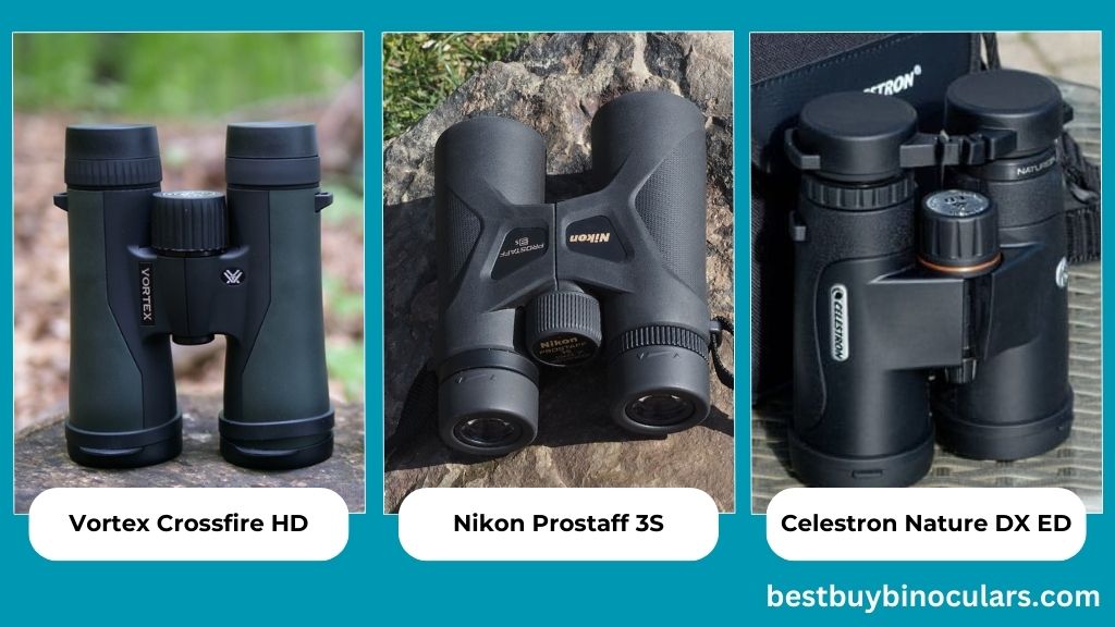 Vortex Crossfire vs Nikon Prostaff 3S vs Celestron Nature DX ED